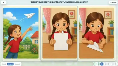 Сюжетные картинки: Что было сначала?